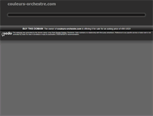 Tablet Screenshot of couleurs-orchestre.com